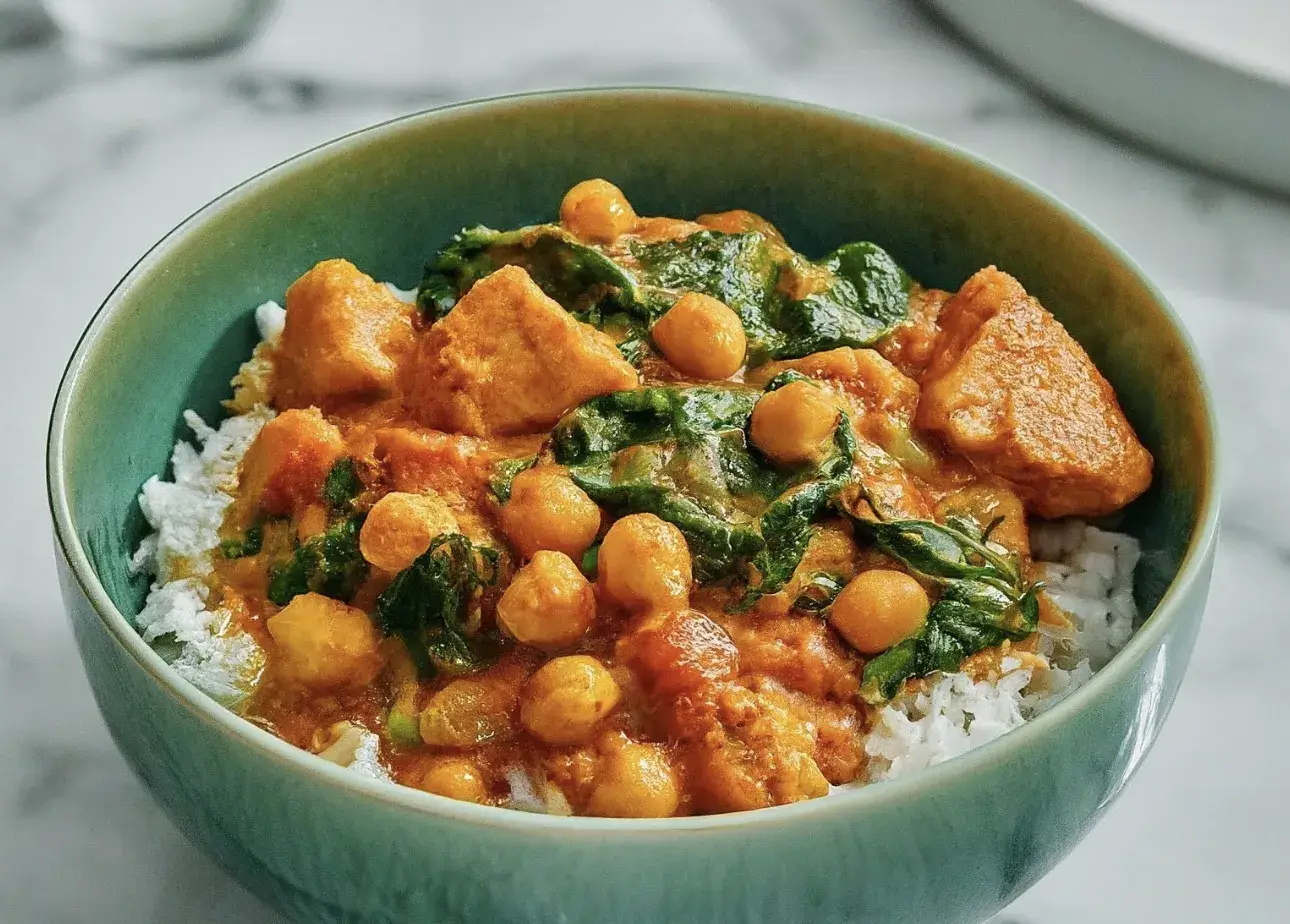 Enkel och Proteinrik Kyckling Curry med Ris